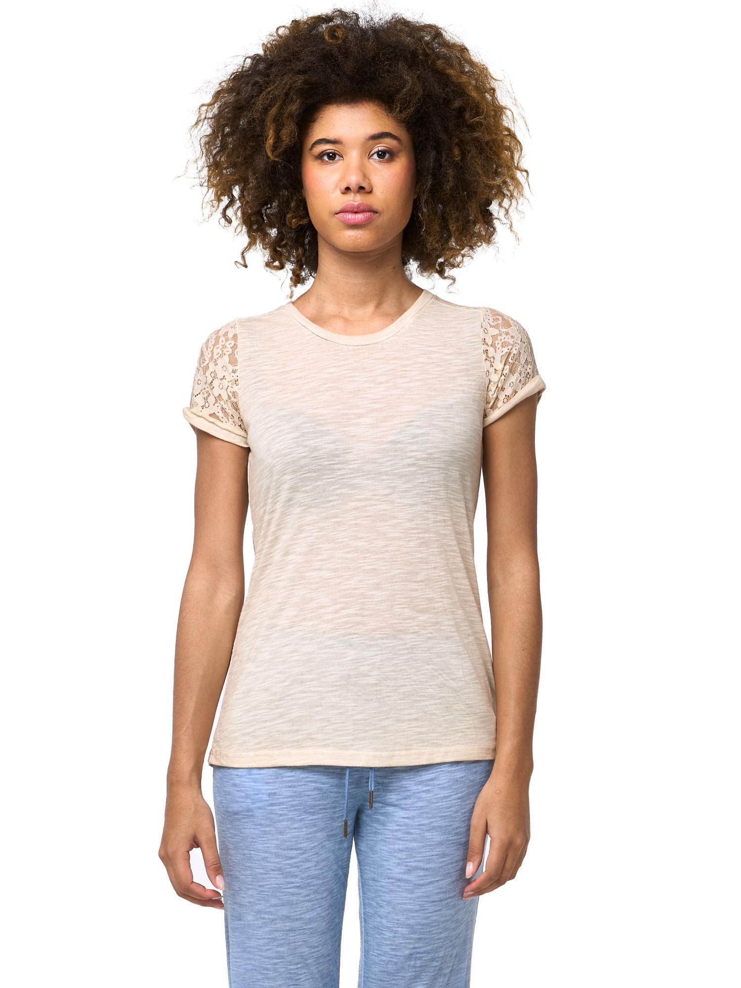 Tricou cu mânecă scurtă pentru femei Leone Lace