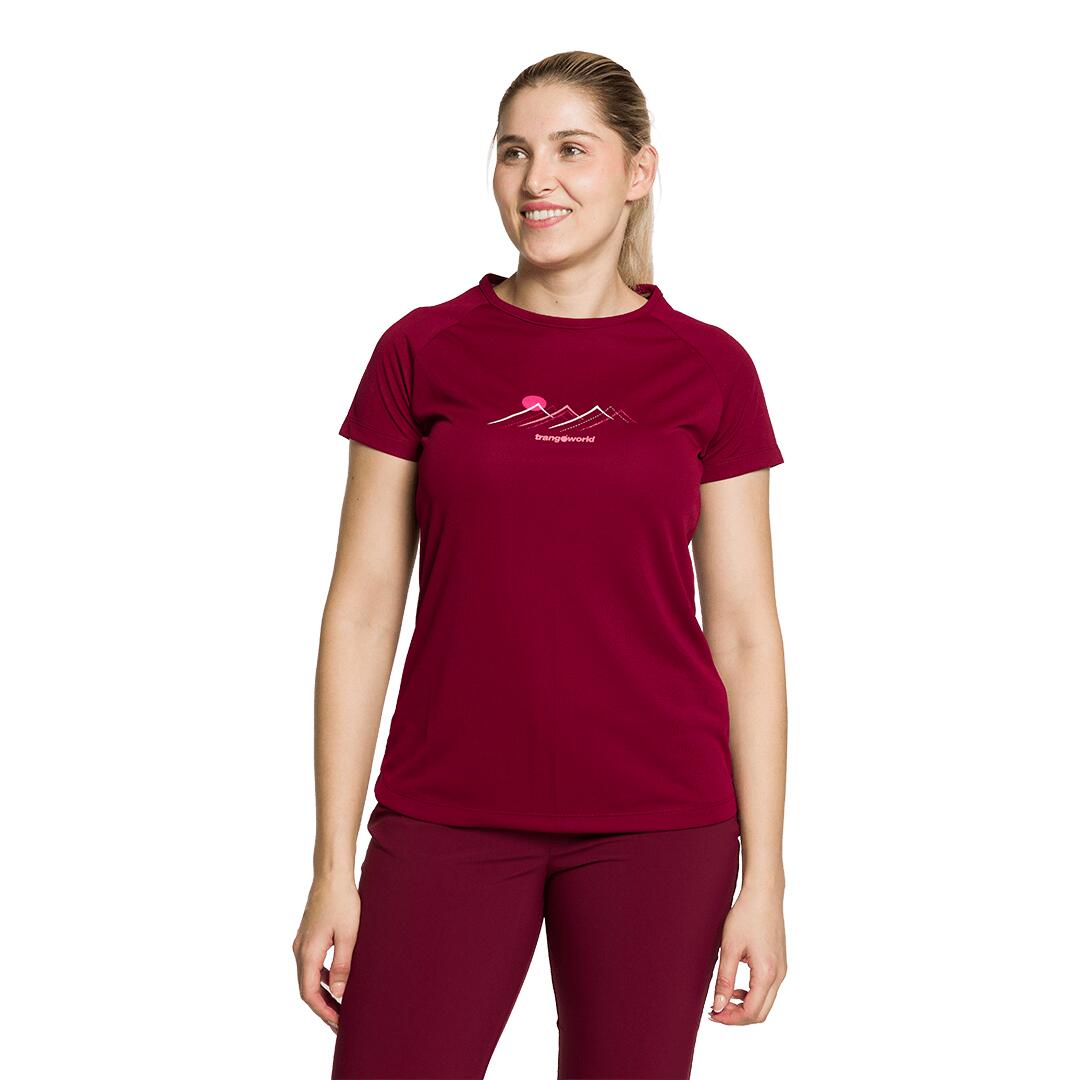 Camiseta para Mujer Trangoworld Mudgee Rojo 2/4