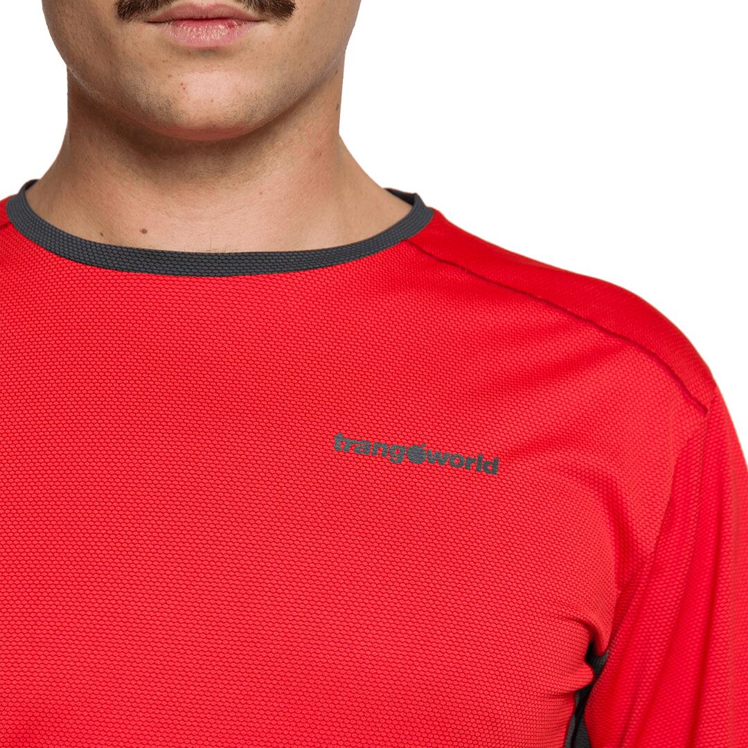 Camiseta para Hombre Trangoworld Ritsem Rojo/Gris 4/5