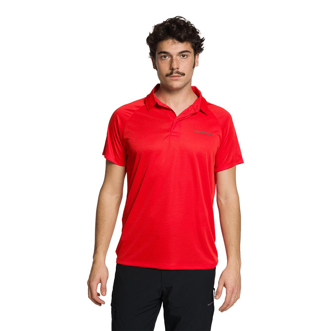 Polo manga corta para Hombre Trangoworld Bonete Rojo 2/3