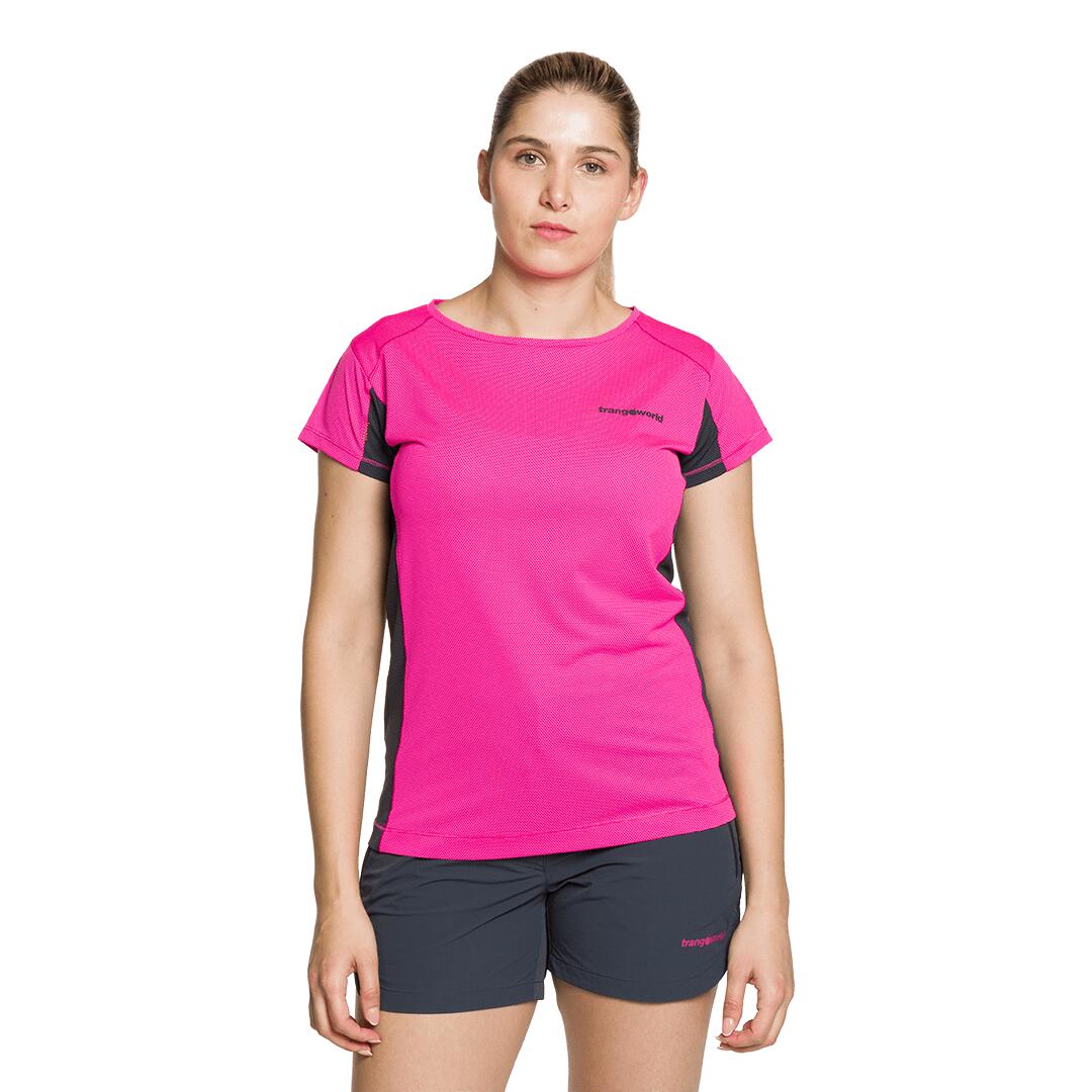 Camiseta para Mujer Trangoworld Ruente Rosa/Gris 2/4
