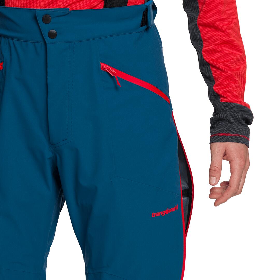 Sobrepantalón para Hombre Trangoworld Aladren Azul/Negro Impermeable 7/7