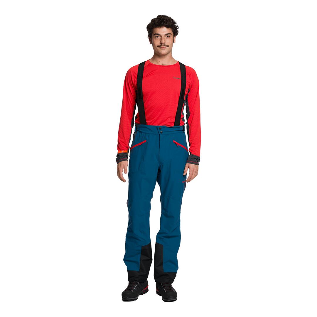Sobrepantalón para Hombre Trangoworld Aladren Azul/Negro Impermeable 4/7