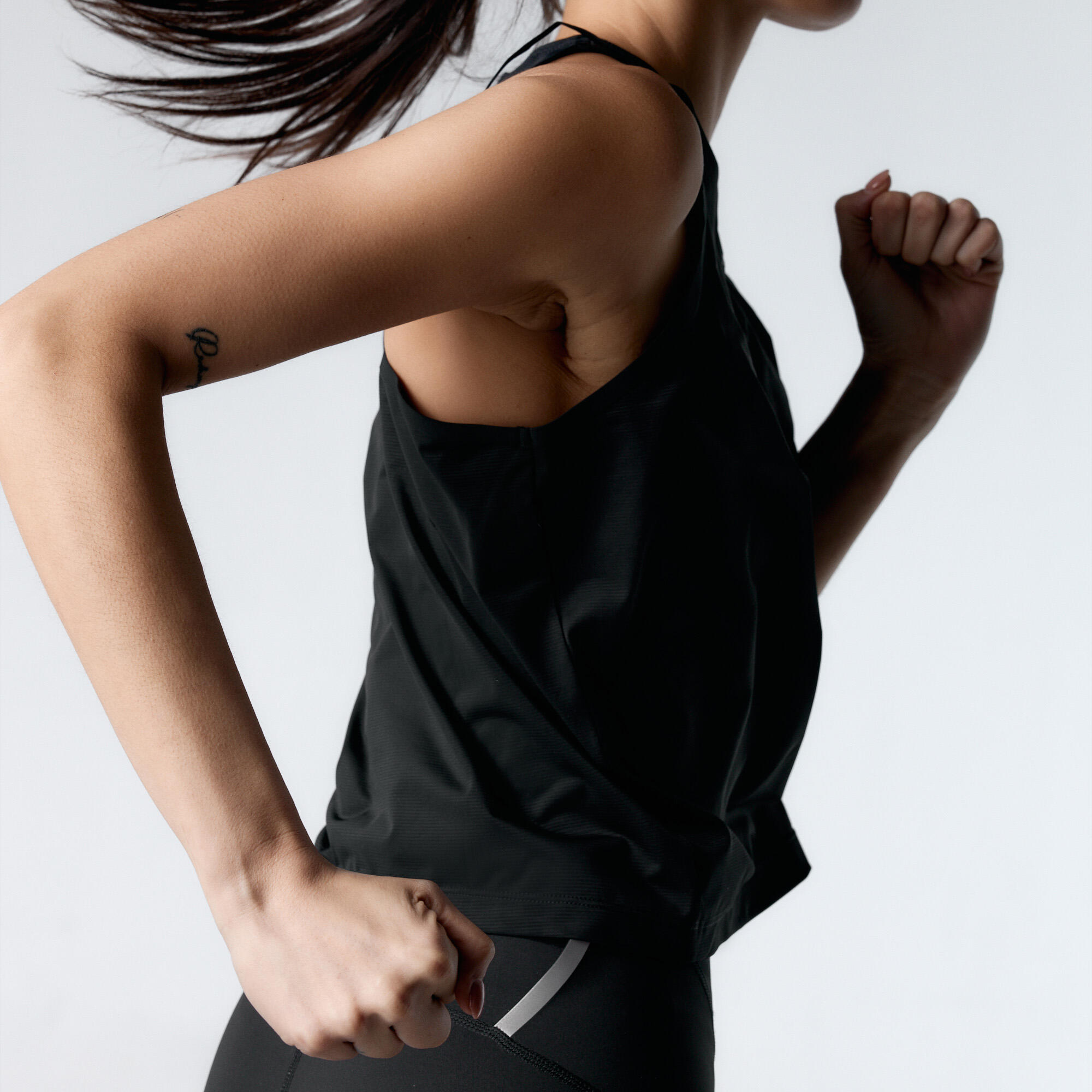 T-shirt desportiva London das mulher Black Limba 3/6