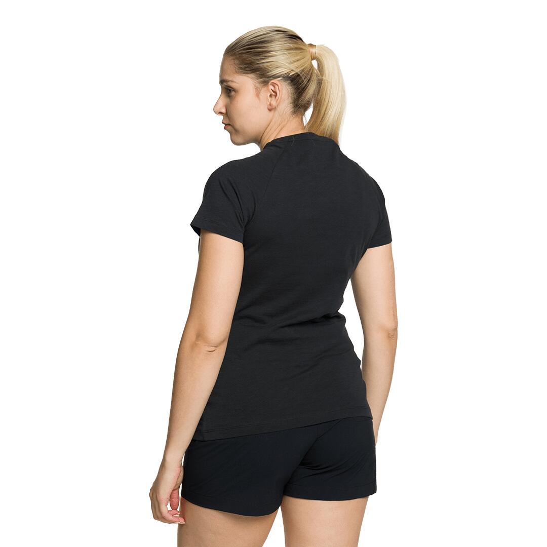 Camiseta para Mujer Trangoworld Cobden Negro 3/4