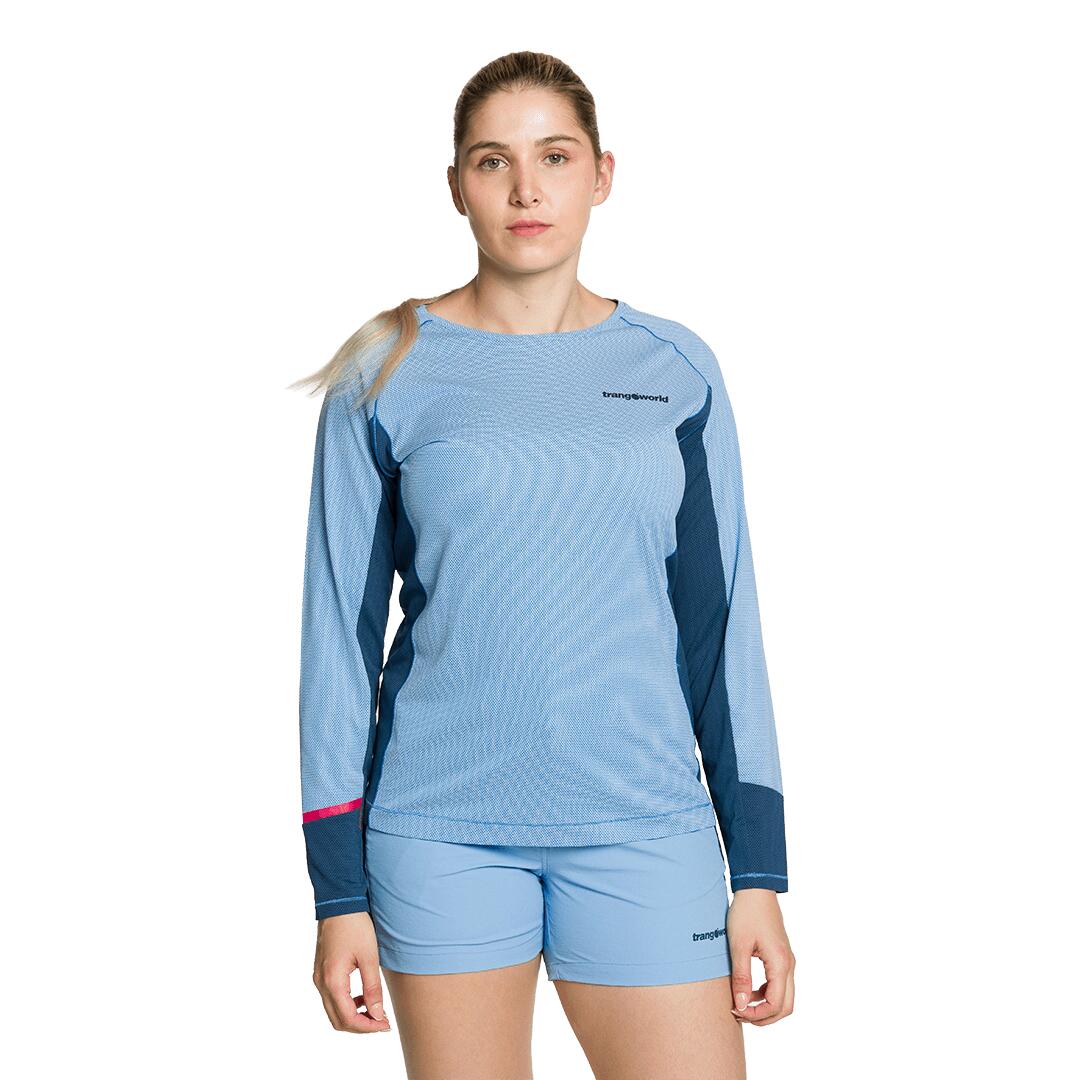 Camiseta manga larga para Mujer Trangoworld Sardala Azul/Azul 2/4