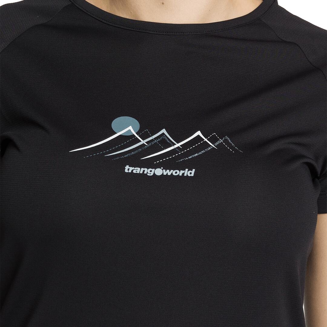 Camiseta para Mujer Trangoworld Mudgee Negro 4/4
