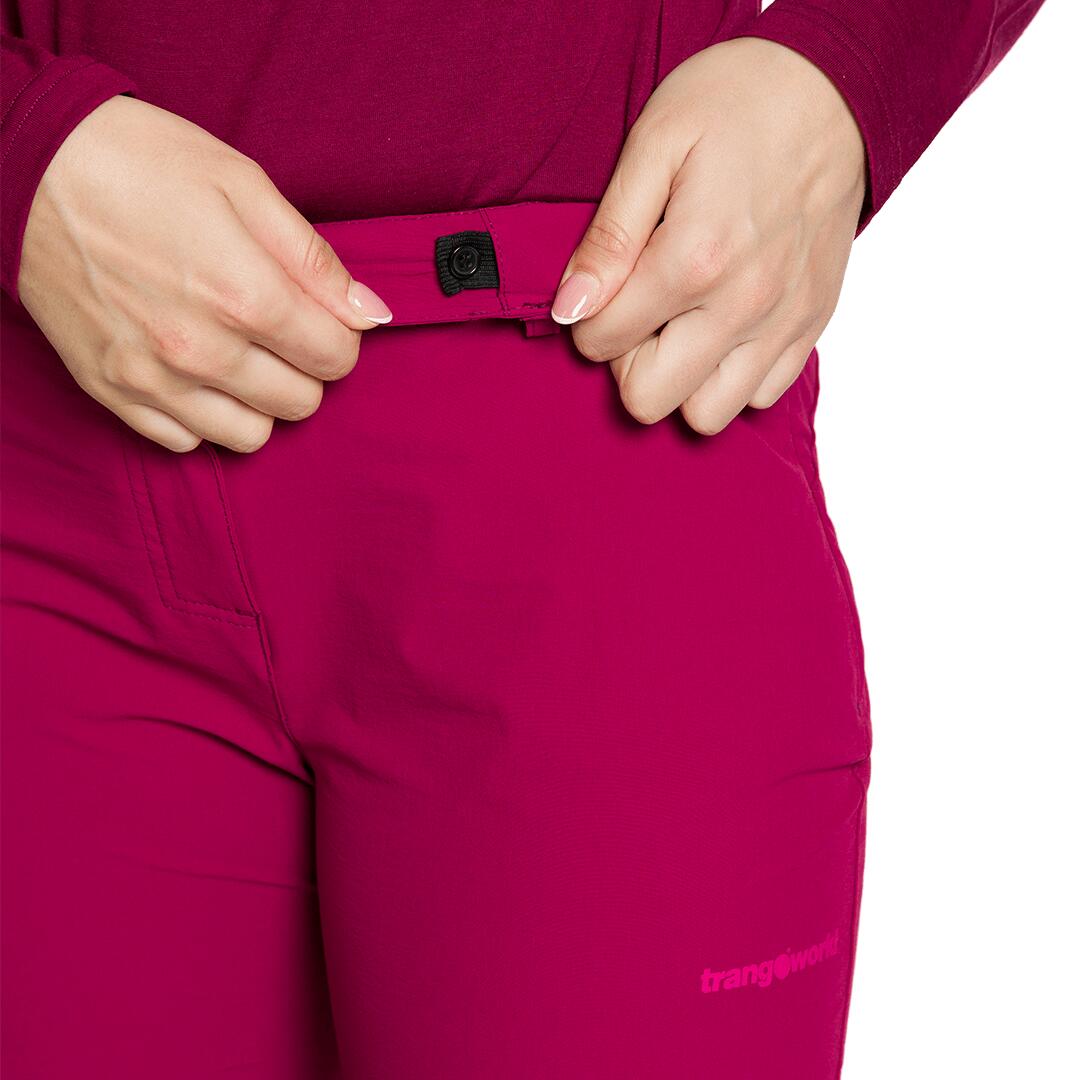 Pantalón para Mujer Trangoworld Troyes Rojo 3/4