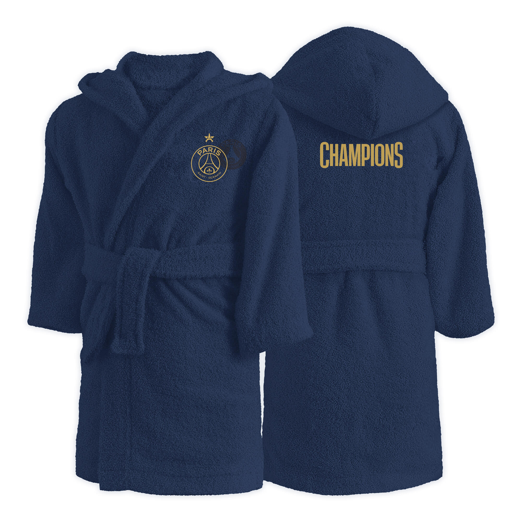 Peignoir de bain enfant 100% coton football Paris - Vainqueurs 4/5
