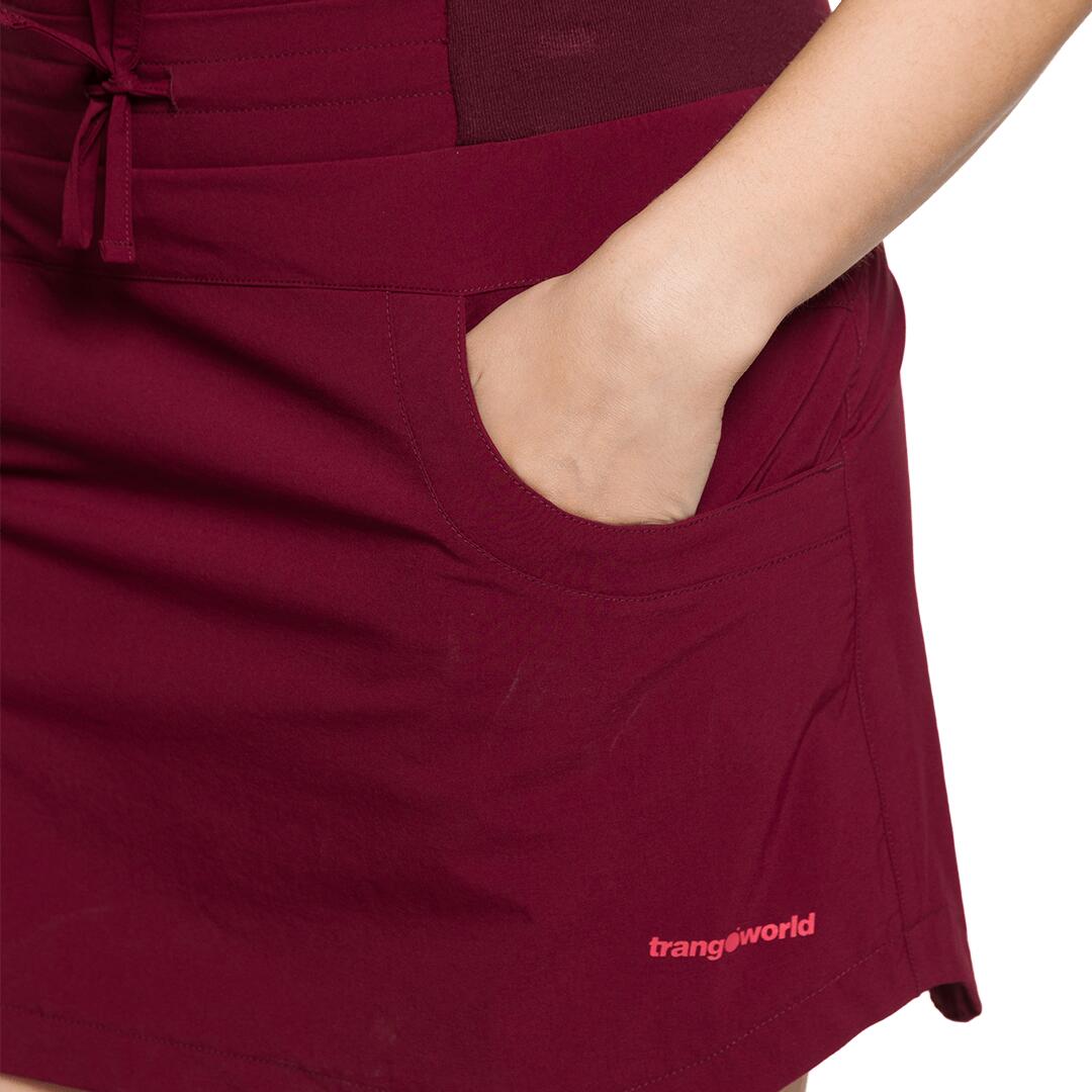 Falda para Mujer Trangoworld Nantes sf Rojo 3/5