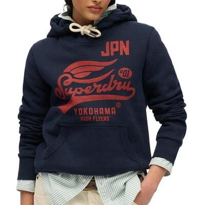 Dames hoodie superdry high flyers