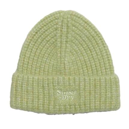 Bonnet Vert Femme Superdry Rib Knit Beanie