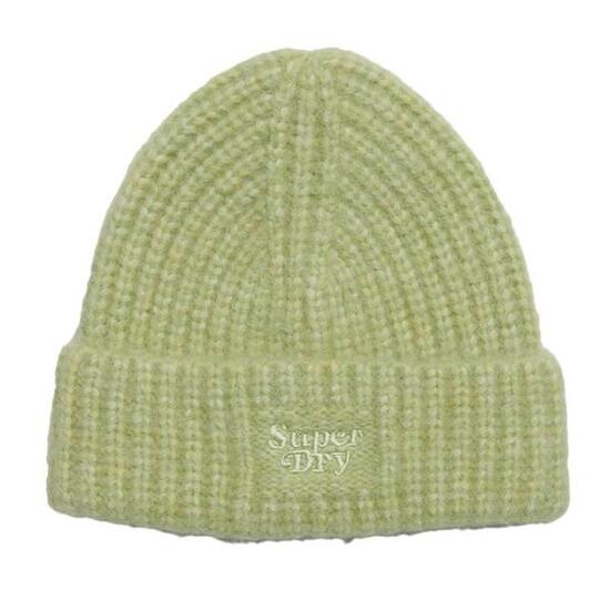 Bonnet Vert Femme Superdry Rib Knit Beanie