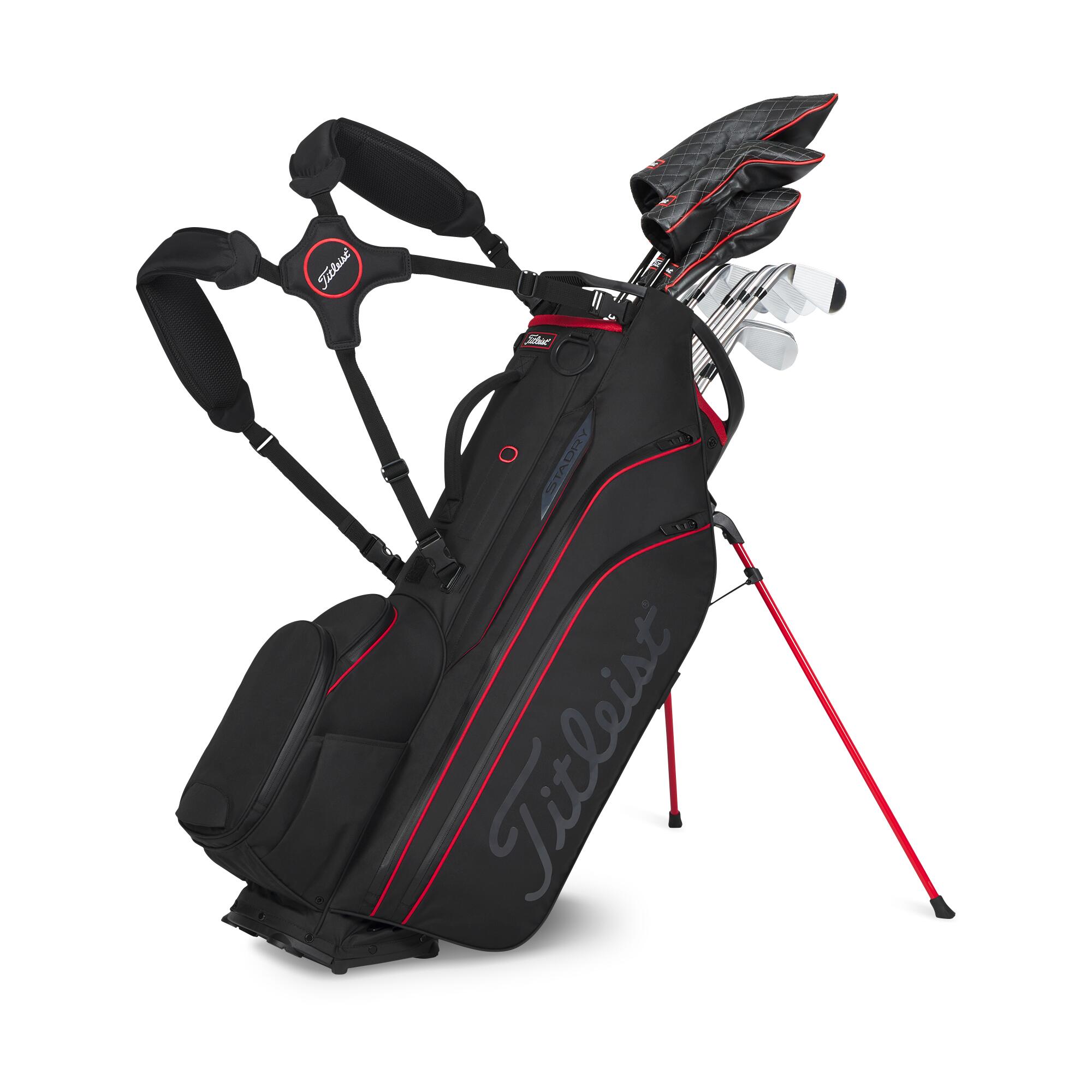Hybrid Stadry Stand Bag Black/Red 6/7