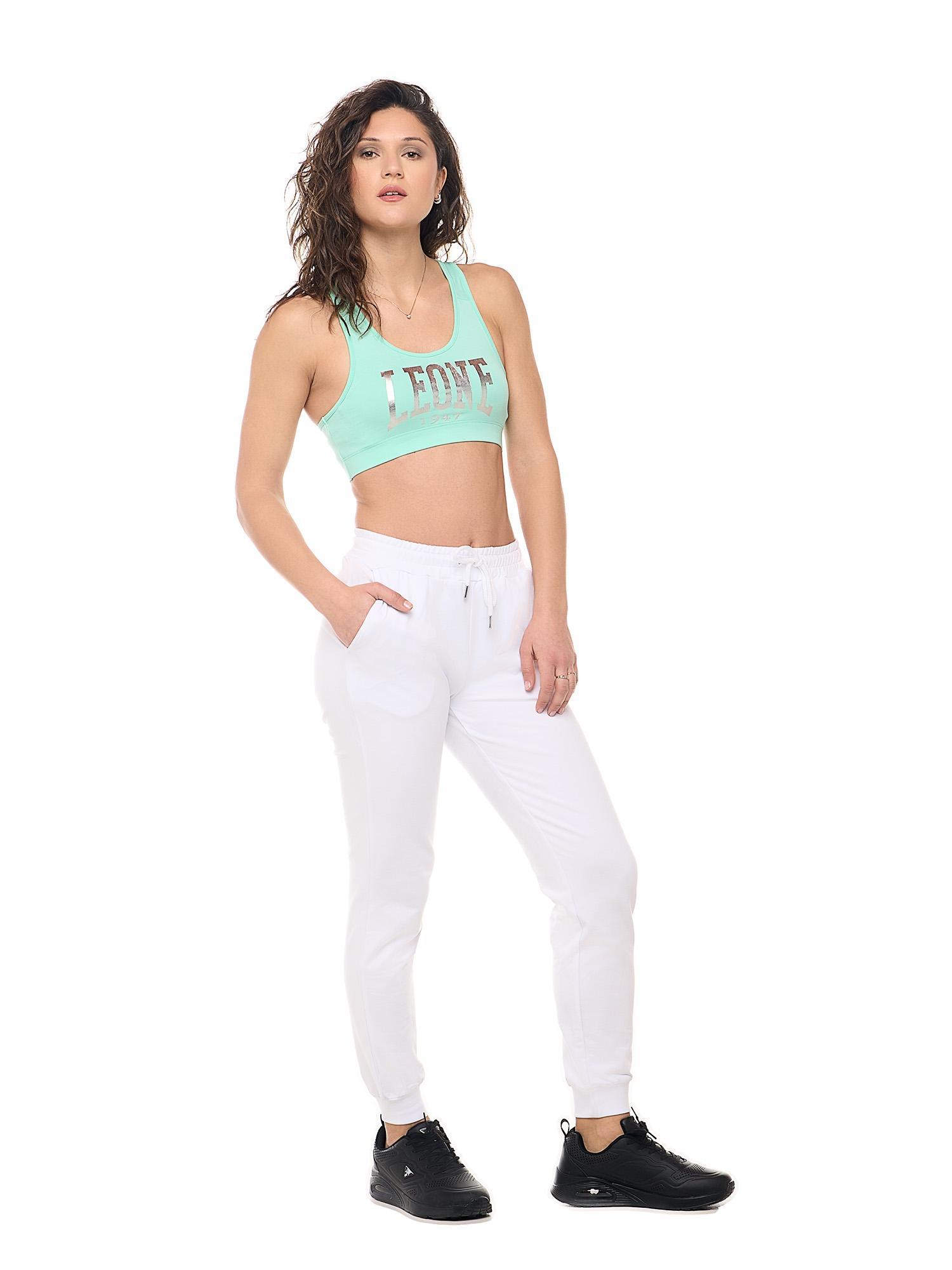 Pantaloni sportivi con polsini Leone Basic 3/8
