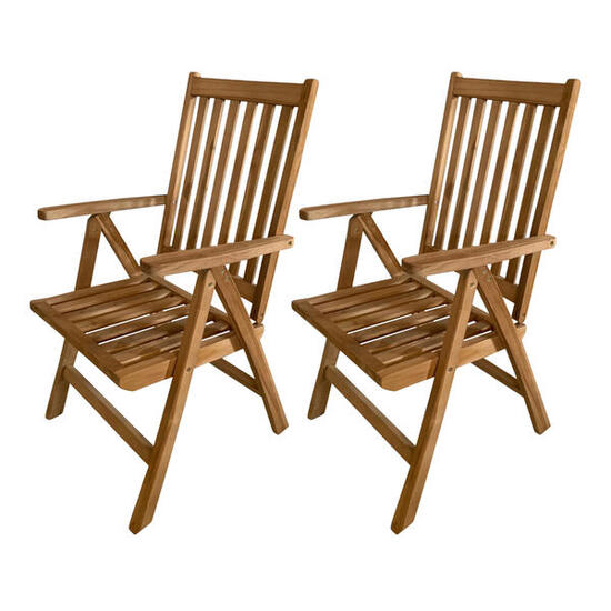 2 krzesla ogrodowe – AXI Nuria – skladane – 70 x 62 x 107 cm