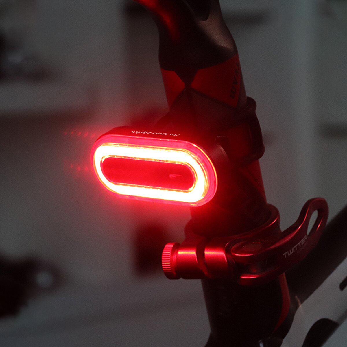 Rood Achterlicht 100 Lumen USB Oplaadbaar LED fietsverlichting 2/7
