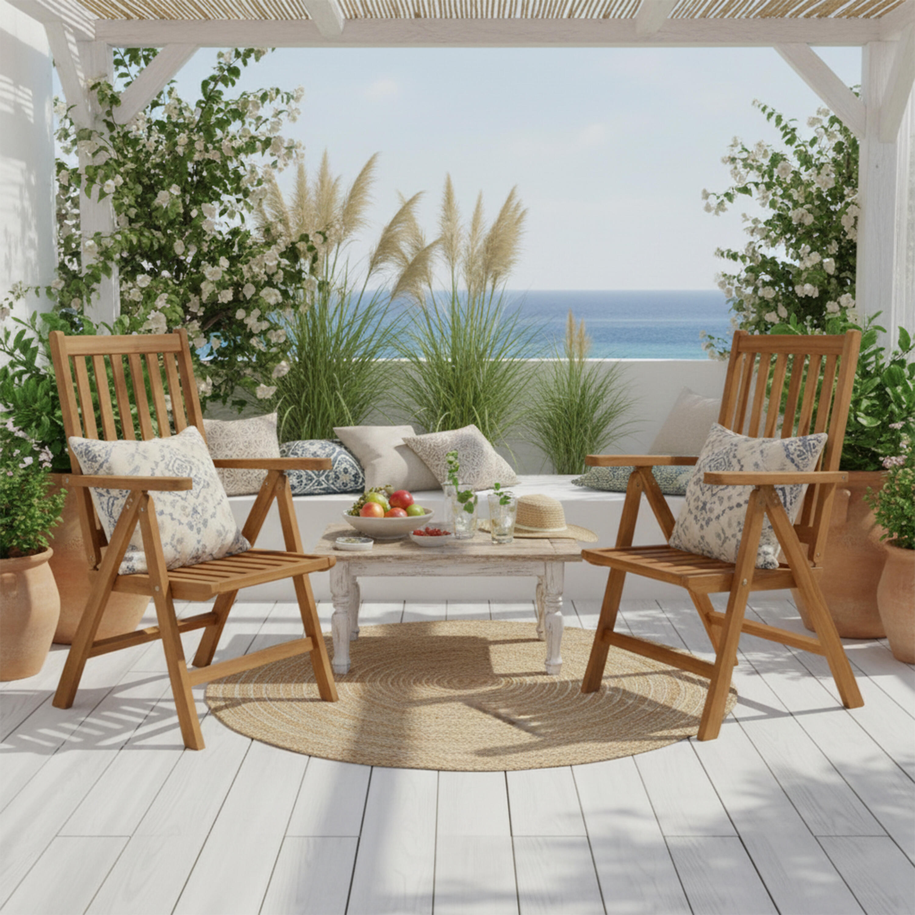 2 sedie da giardino – AXI Nuria – pieghevoli – 70 x 62 x 107 cm 3/6