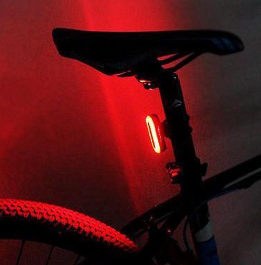 Rood Achterlicht 100 Lumen USB Oplaadbaar LED fietsverlichting 4/7