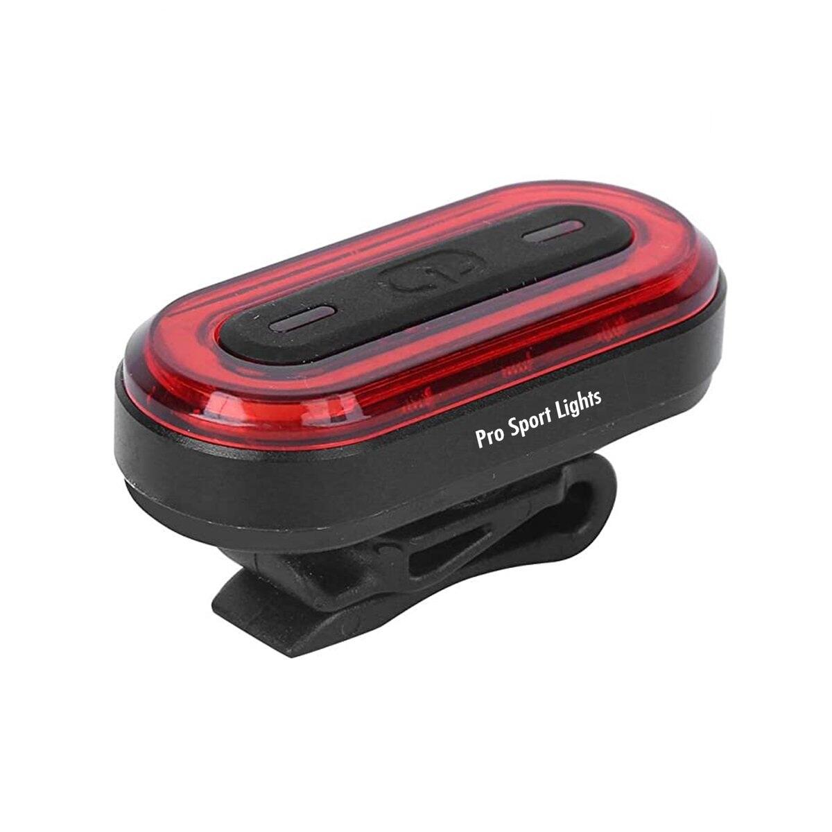 Rood Achterlicht 100 Lumen USB Oplaadbaar LED fietsverlichting 6/7