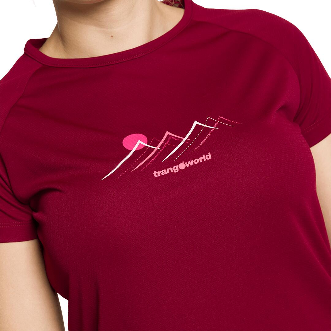 Camiseta para Mujer Trangoworld Mudgee Rojo 4/4