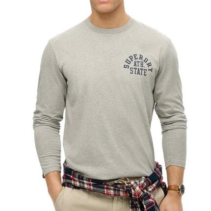 T-Shirt Manche Longues Gris Homme Superdry Athletic