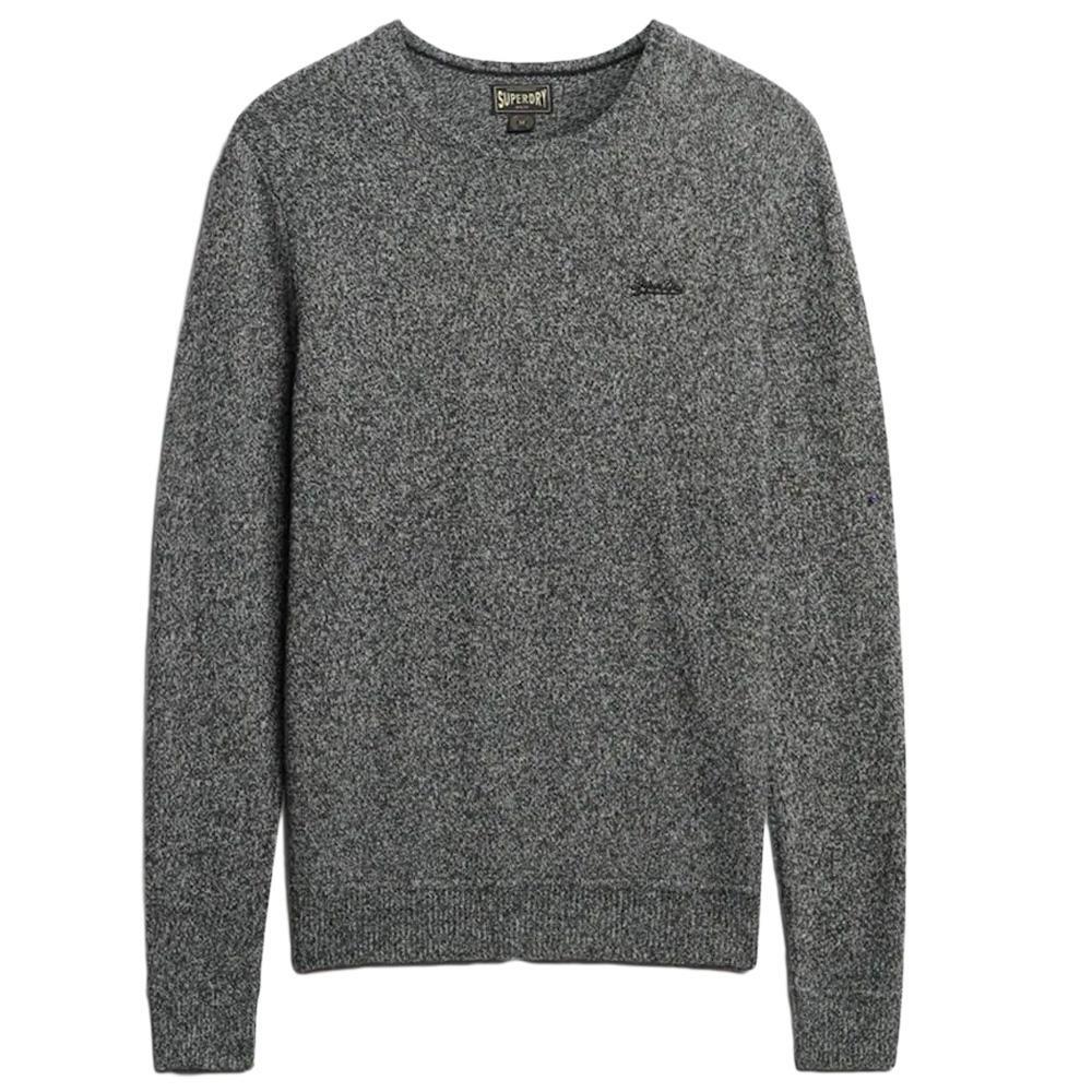 Pull Gris Chiné Homme Superdry Essential Slim Fit Jumper 2/4