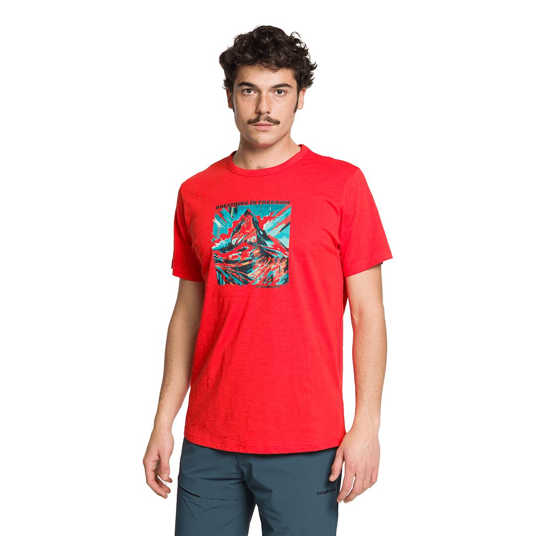 Camiseta para Hombre Trangoworld Warnick Rojo 2/5