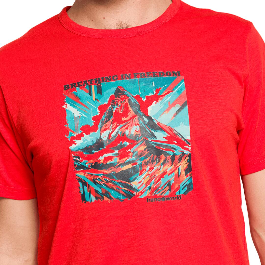 Camiseta para Hombre Trangoworld Warnick Rojo 4/5