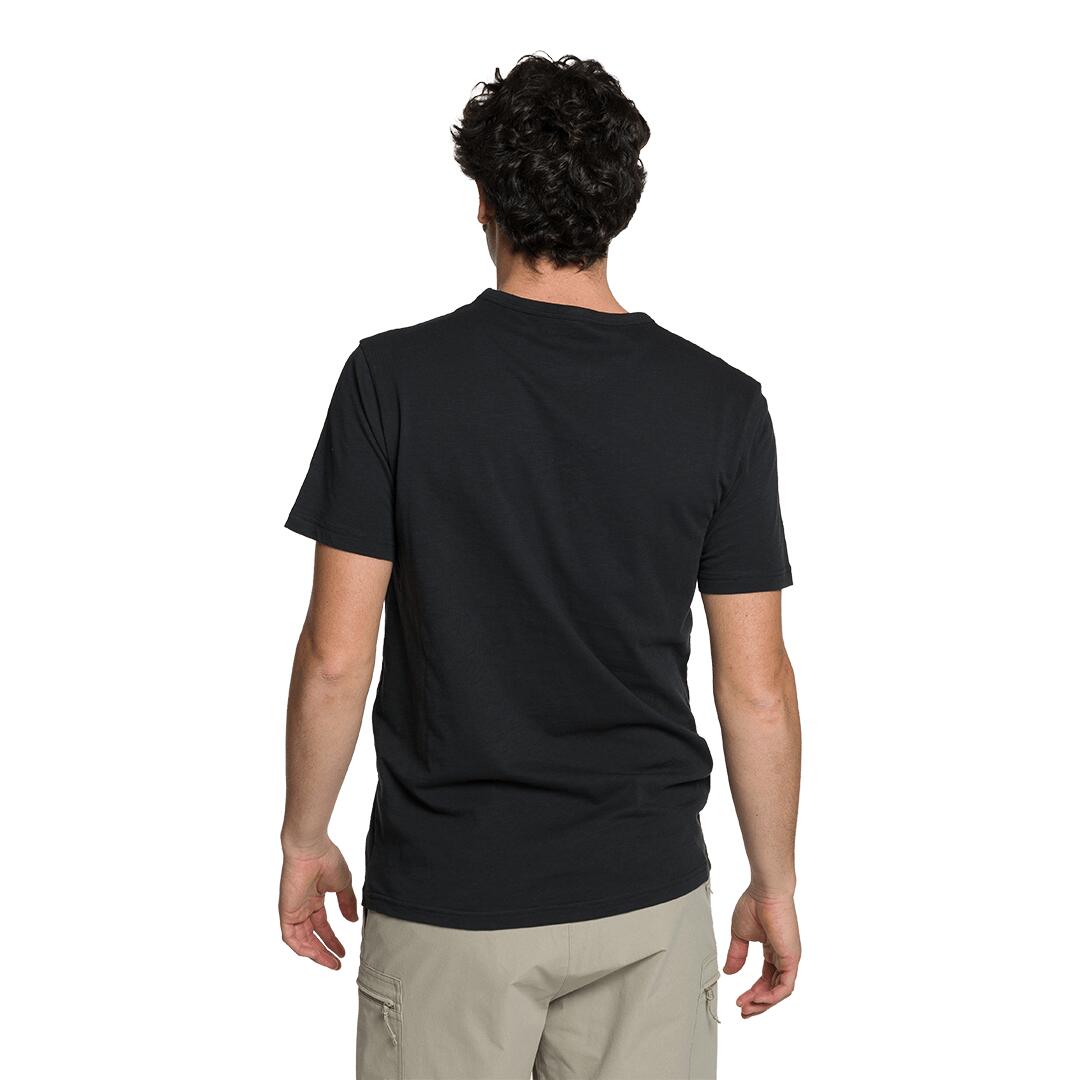 Camiseta para Hombre Trangoworld Duero df Negro/Rojo 3/4