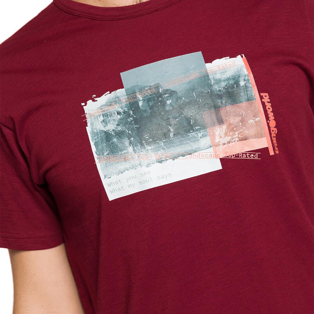 Camiseta para Hombre Trangoworld Mackay Rojo 4/5
