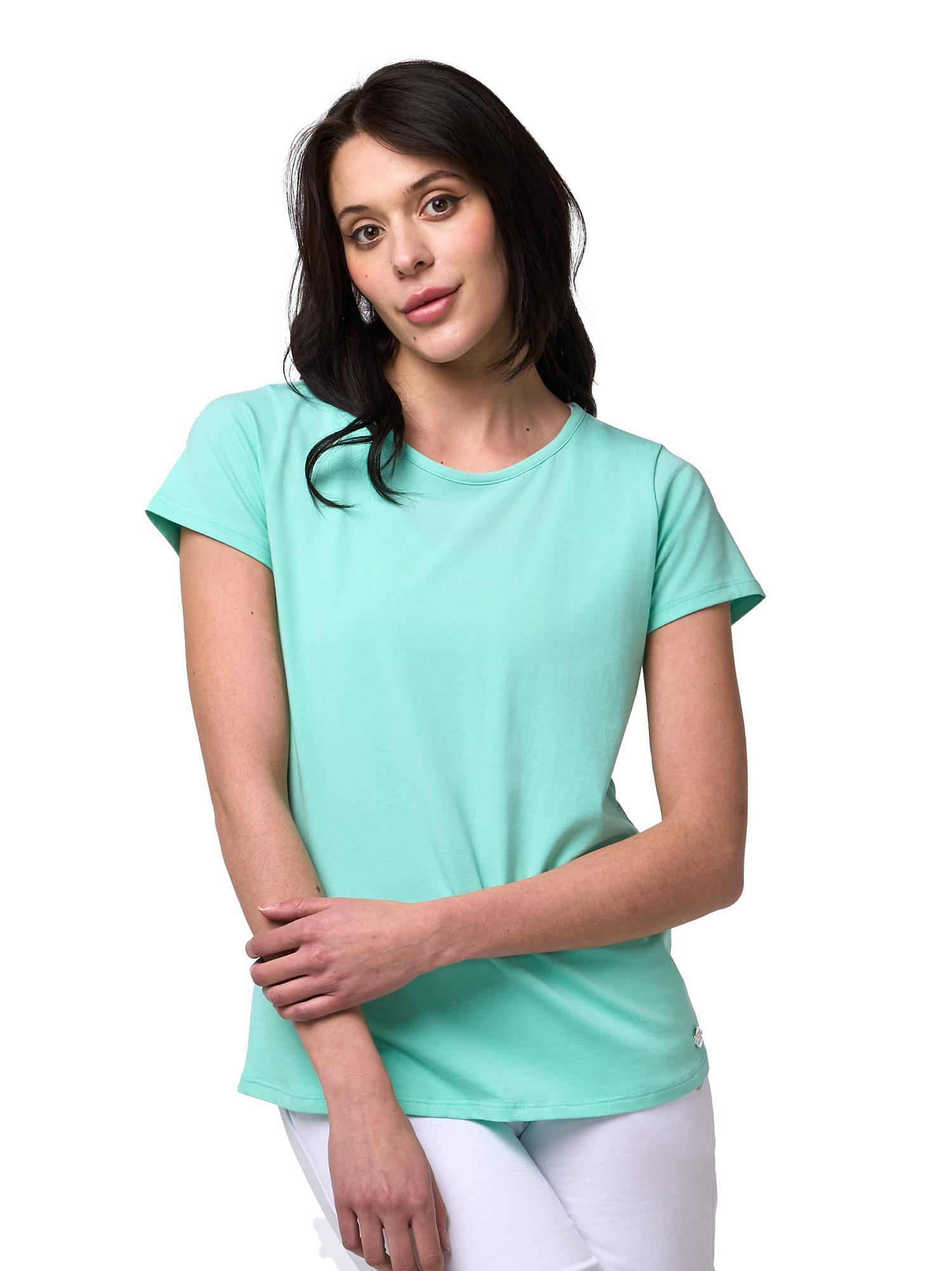 Leone Basic dames t-shirt met korte mouwen 5/8