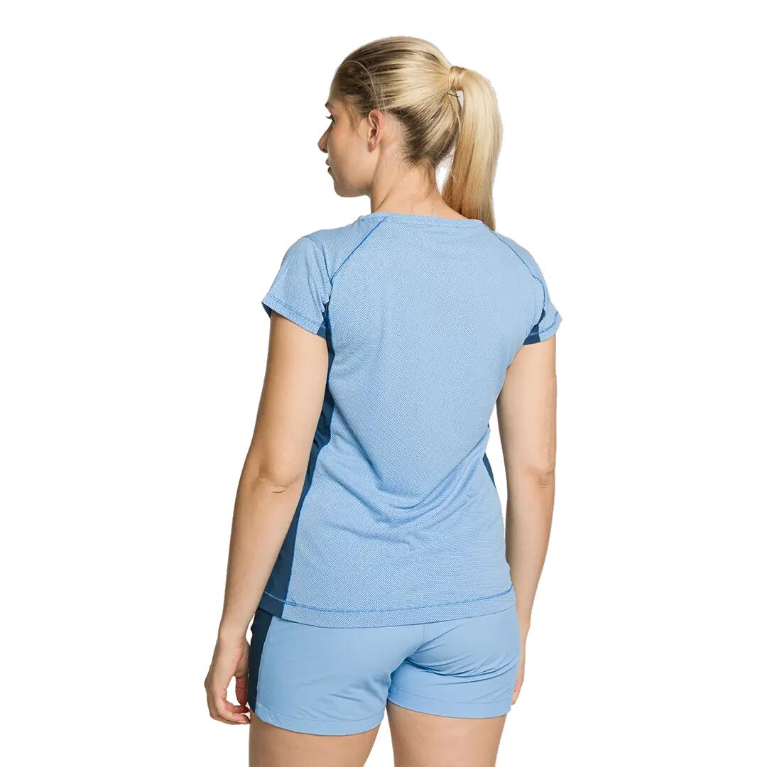 Camiseta para Mujer Trangoworld Ruente Azul/Azul 2/3