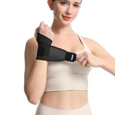 Polsbrace – ondersteuning & compressie – zwart – one size