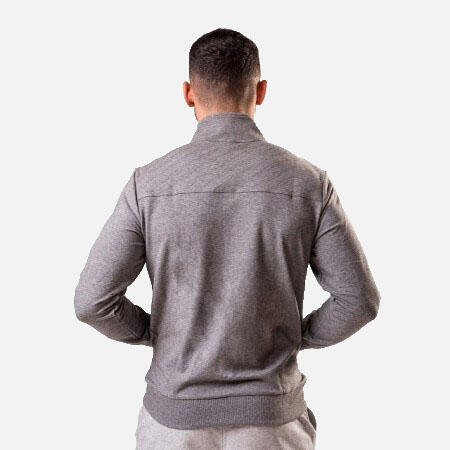 Bluza cu fermoar PEAK Crew Gri deschis