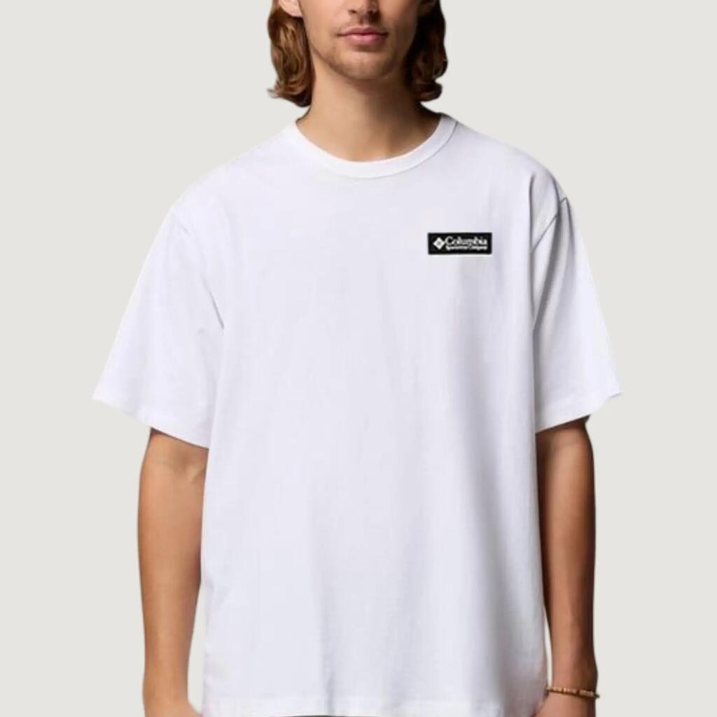 MEN'S crop top t-shirt CSC™ Heavyweight Iconic Tee WHITE