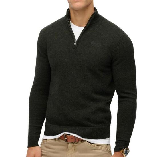 Pull Vert Foncé Superdry Essential