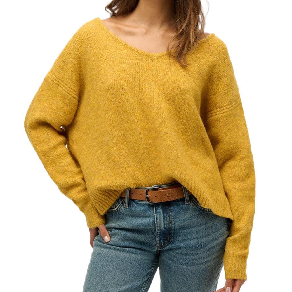 Superdry Women's Oversized Yellow Jumper