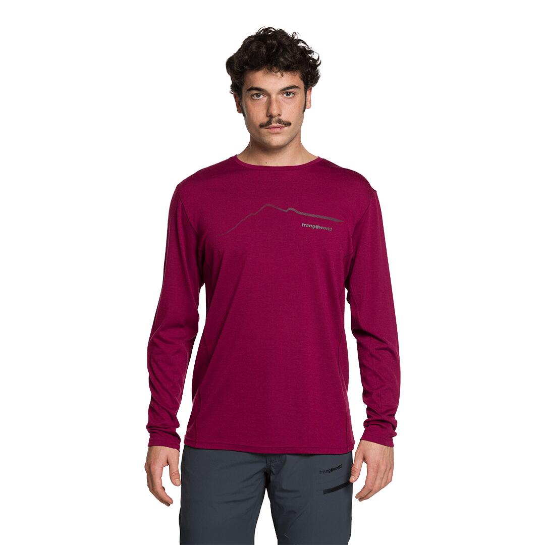 Camiseta manga larga para Hombre Trangoworld Agile Rojo 2/4