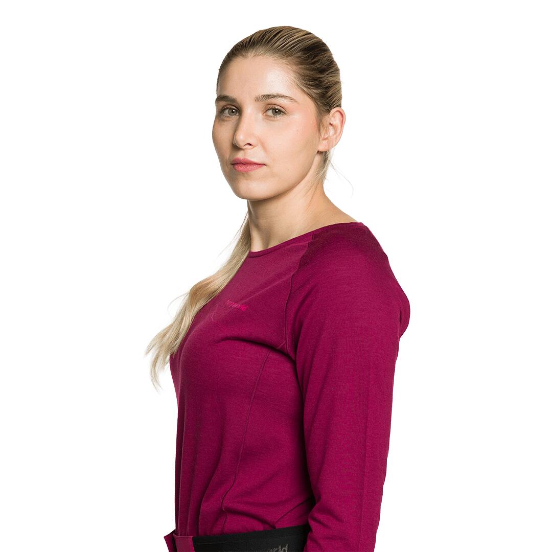 Camiseta manga larga para Mujer Trangoworld Meru Rojo 4/5