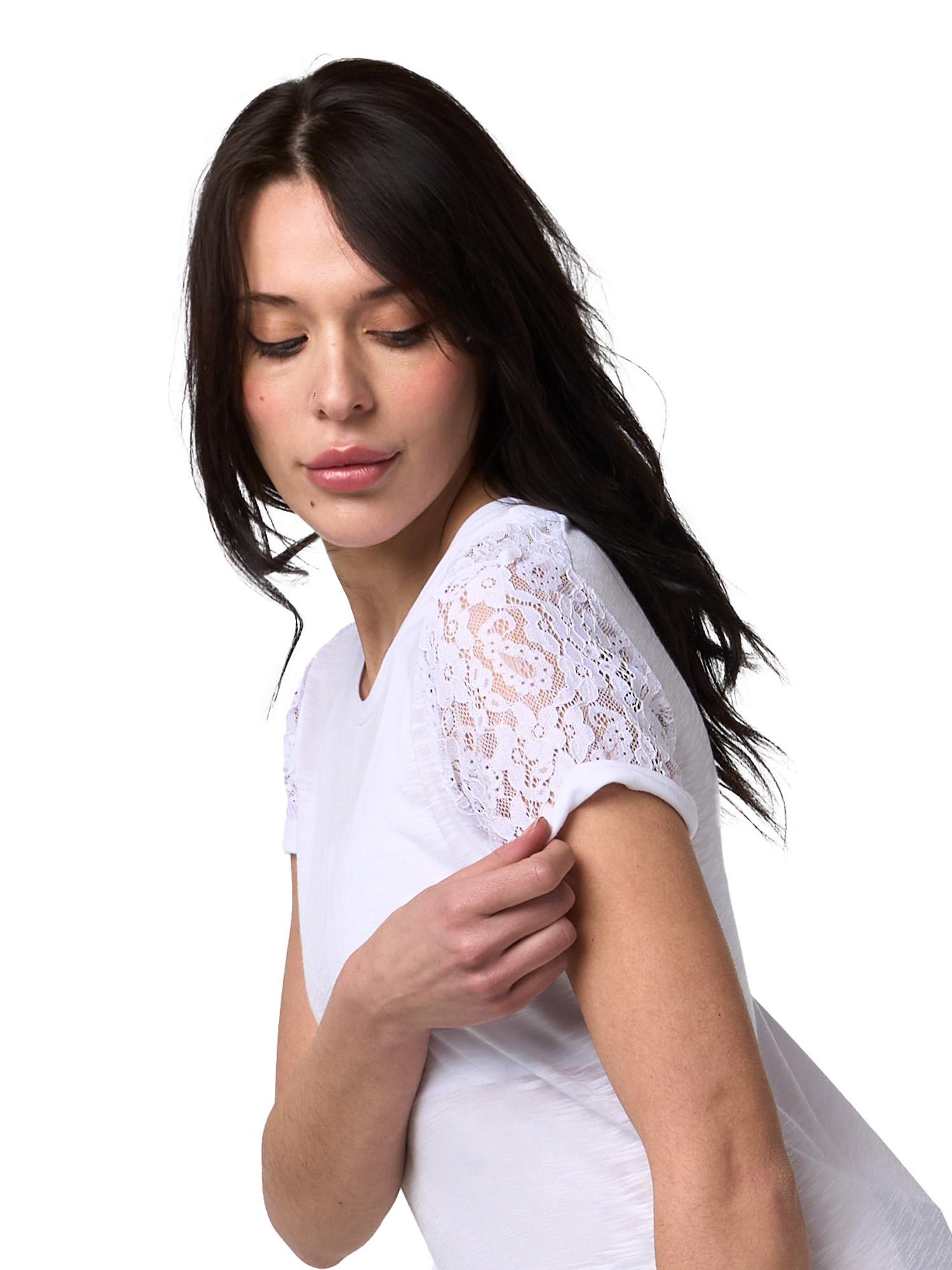 T-shirt manches courtes femme Leone Lace 5/8