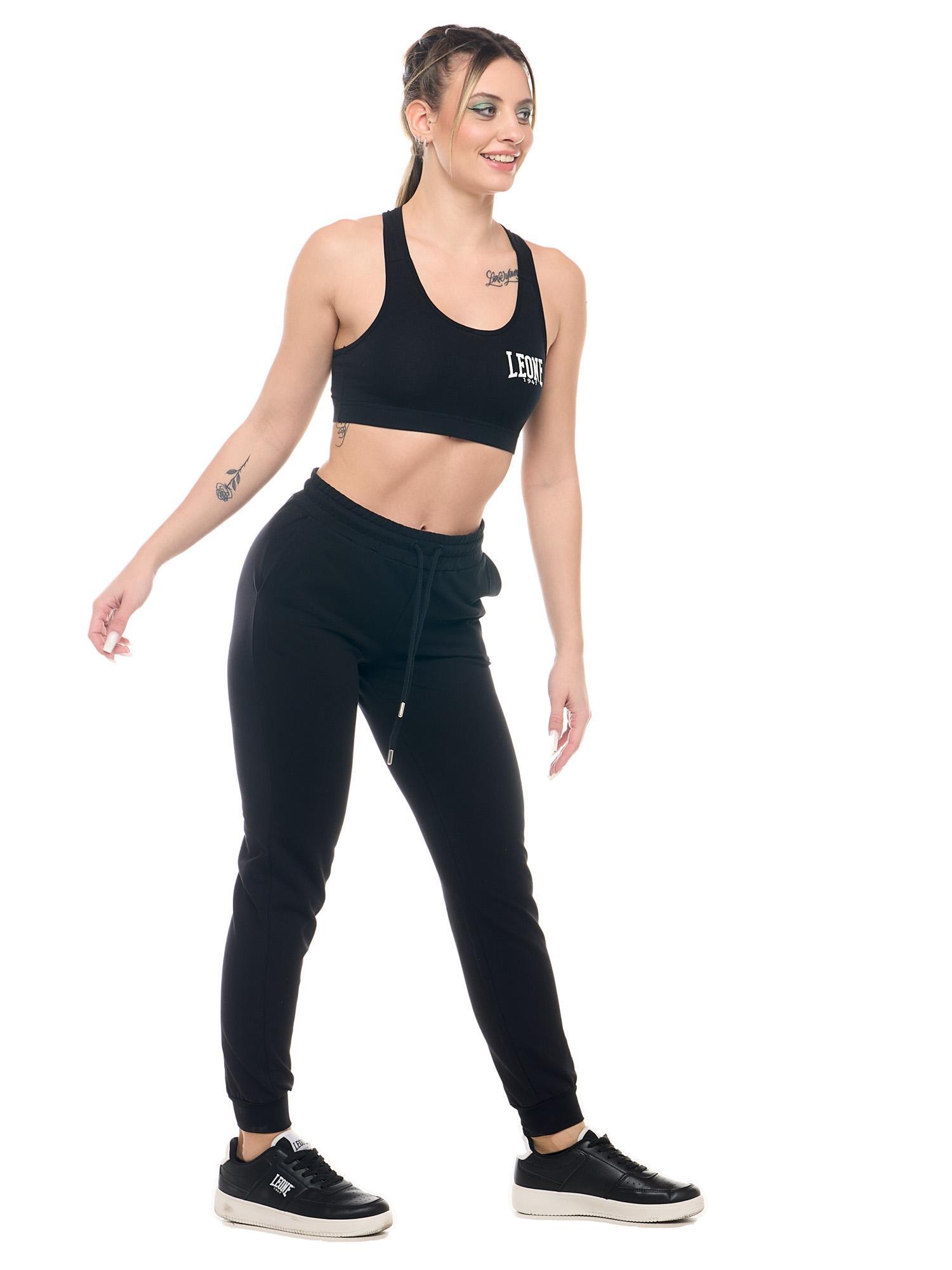 Leone Basic sportbroek met manchetten 3/8