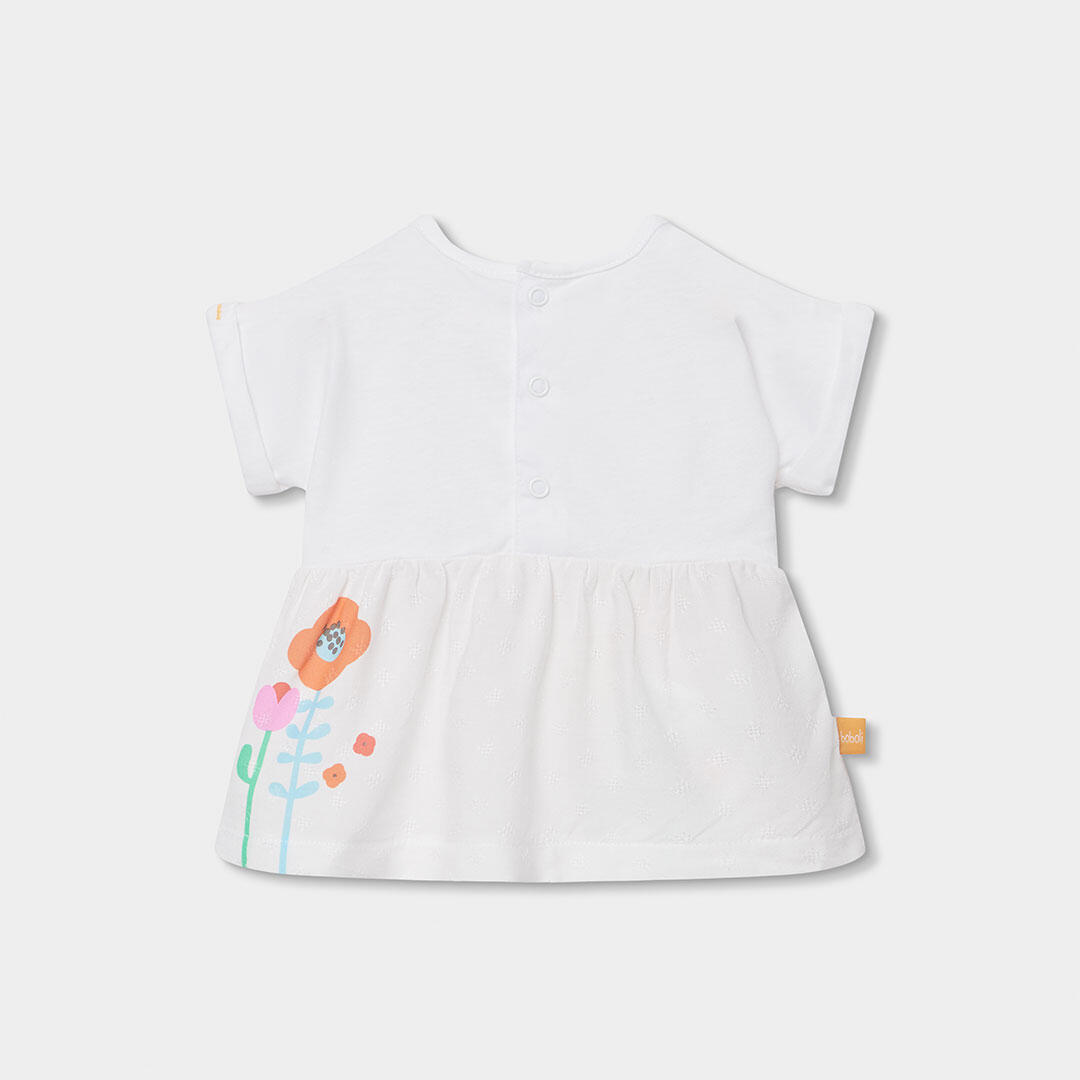 Conjuntos de verano de gimnasia bebé niña boboli blanco 5/7