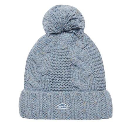 Bonnet Gris Femme Superdry Rib Knit Beanie