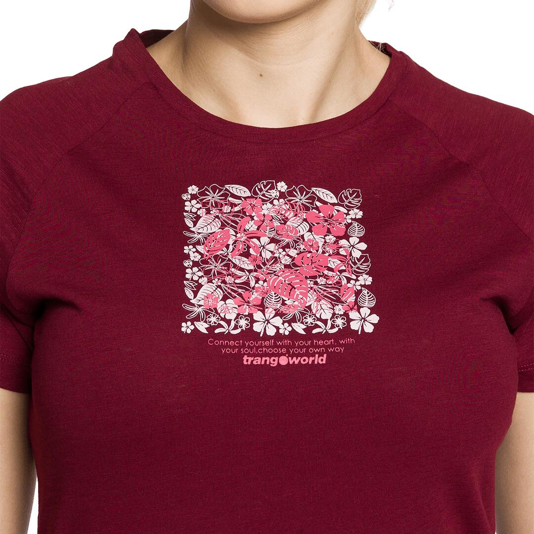 Camiseta para Mujer Trangoworld Cobden Rojo 3/3