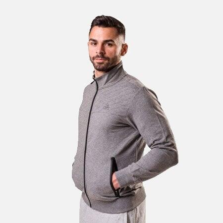 Bluza cu fermoar PEAK Crew Gri deschis