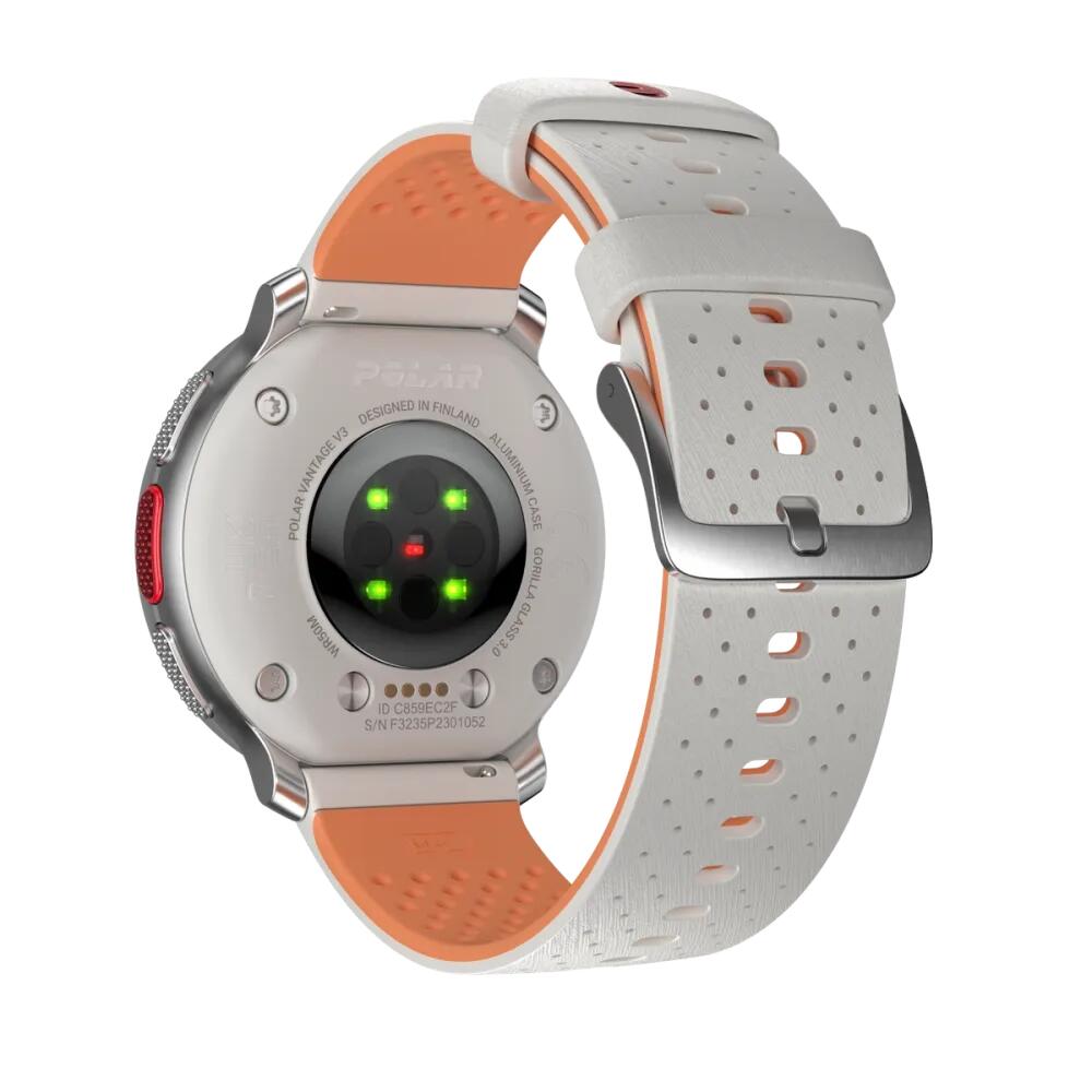 Premium Multisportuhr - GPS, Karten, SpO2, EKG - Vantage V3 Weiß-Aprikose 3/7