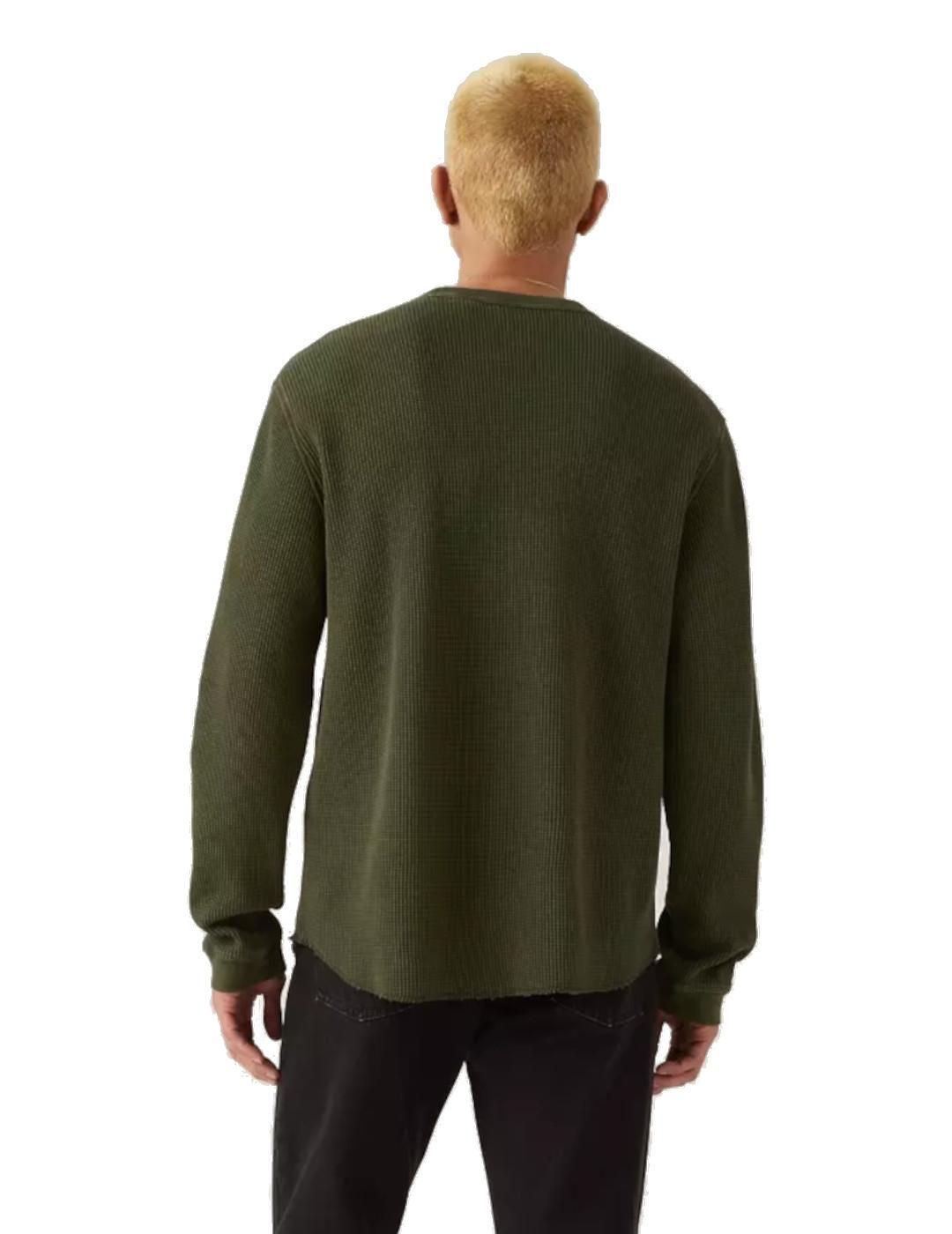 Sudaderas jerseys polares para Hombre Levis Relaxed thermal Verde 3/5