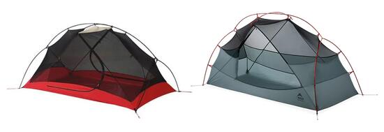 MSR Hubba Hubba LT - 3-Personen-Backpacking-Zelt - Sandstone