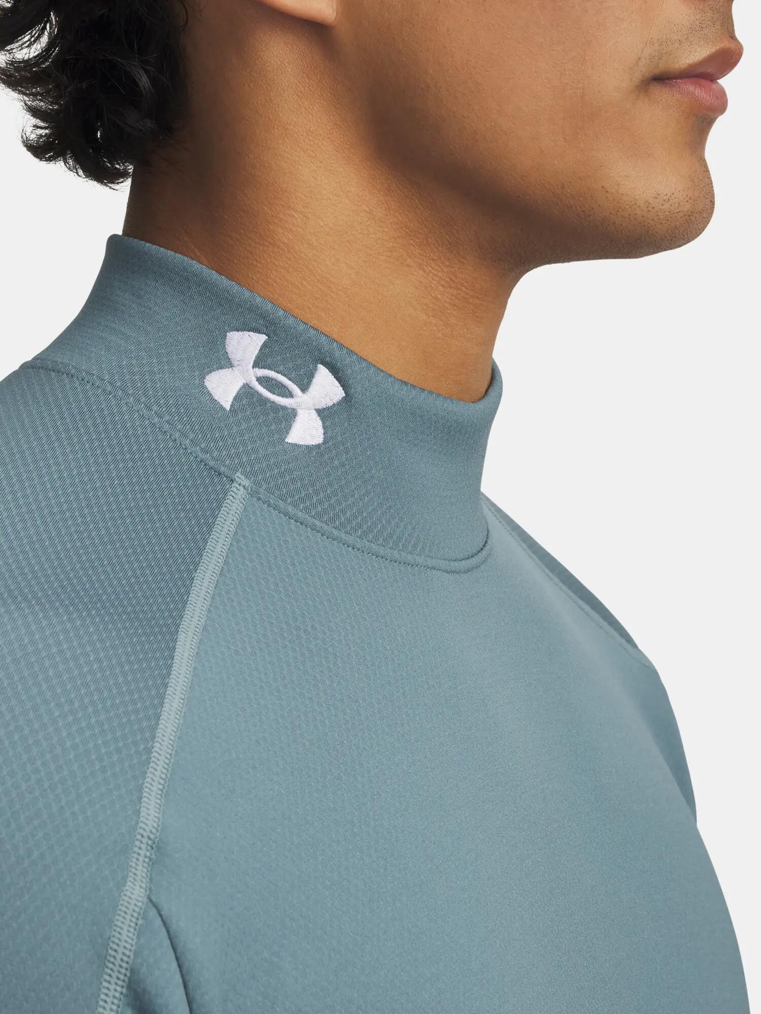 Under Armour Cold Weather Grid LS Mock-BLU férfi póló 3/3